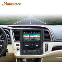 Reproductor Multimedia con Android 9,0 y navegación GPS para Toyota Highlander, autorradio estilo Tesla con 6 núcleos, Unidad Principal Carplay, para modelos 2014 a 2019