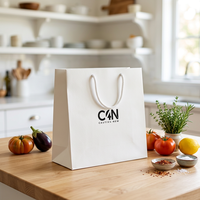Achat en gros personnalisé de sacs en papier cosmétiques à main, sacs en papier d'emballage, matériaux écologiques, impression