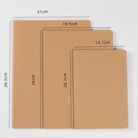 Cahier d'exercices personnalisé en gros A5 Kraft pour étudiants Couverture souple Livre de poche Style imprimé avec des couleurs assorties pour l'école