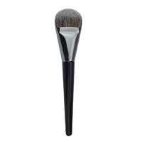 Pinceau de maquillage professionnel à manche large en bois plat pour fond de teint, masque et boue, haute efficacité, Cangzhou