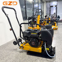 Compacteur à plaques à essence GZD C60T avec réservoir d'eau pour le compactage du gravier, du sol et de l'asphalte