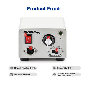 Micromotore da Laboratorio Odontotecnico con Controllo a Pedale Strong 102, Manipolo per Lucidatura Dentale, Micromotore da Laboratorio Odontotecnico Strong 90 - Offerta Speciale - Product Image 2