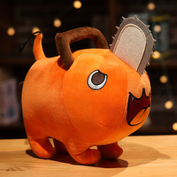 Peluche Personnage de Dessin Animé Electric Saw Man, Poupée Cos Pochita Dog Devil, Coussin pour Enfants, Utilisation Plage, Super Doux 100%
