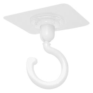Ceiling Mounted Rotating <b>Hook</b> Rectangle Shape Punch Free Adhesive <b>Hook</b> For Wall Storage 3 Pack - Product Image 1