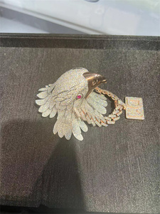 Collar con Colgante de Perla de Agua de Mar y Moissanita VVS, Diseño Personalizado OEM/ODM, Estilo Vintage, para Hombre y Mujer, Collar con Dije de Animal 3D - Product Image 4