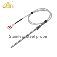 Sonde de température micro-sonde étanche à 3 fils RTD PT100 PT1000 NTC pour la mesure alimentaire