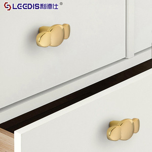 Lgedis Modern Minimalist Cabinet Handle Oval Zinc Alloy Plated Furniture Hardware For <b>Wardrobe</b> Door - Product Image 3