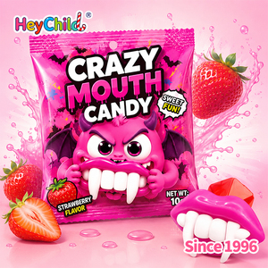Bonbons en gros personnalisés sous marque privée, délicieux assortiment de saveurs fruitées, bonbons Crazy Mouth Ring Pop, bonbons dents de vampire effrayantes, coffret cadeau pour enfants - Product Image 3