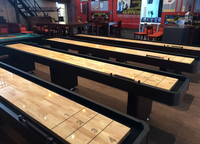 Table de jeu de shuffleboard en bois dur d'Amérique du Nord de qualité supérieure, fabriquée par l'usine chinoise Ronsen, disponible en 9 pieds, 12 pieds, 14 pieds et 16 pieds, à vendre.