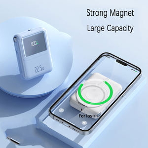 Batterie externe magnétique ultra-mince sans fil PD15 Li-Polymère Type-C portable avec <span class=keywords><strong>2</strong></span> câbles intégrés 5000 mAh 10000 mAh pour montre - Product Image 3