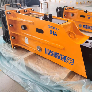 Pour SB81A marteau de disjoncteur hydraulique de Type boîte 140mm ciseau 18-26 tonnes pelle Compatible 1 an de garantie nouvel état - Product Image 1