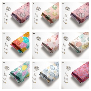 Ткань WF Low Moq из 100% хлопка Liberty London Tana Lawn с принтом «Подводный мир», в стиле 60-х/80-х годов, для пошива платьев - Product Image 4