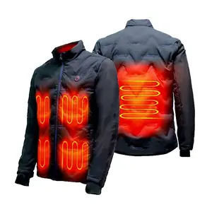 Jaqueta aquecida com bateria para mulheres e homens, jaqueta de inverno com aquecimento ao ar livre e aquecimento com aplicativo