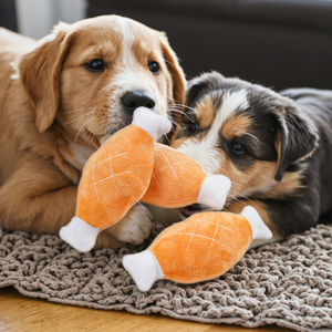 Toptan Peluş Tavuk Bacağı Köpek Sesli Oyuncak Yumuşak Kumaş İnteraktif Sesli Oyuncak Küçük ve Orta Boy Köpekler İçin - Product Image 4