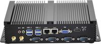 Mini PC Industrial Potente Sin Ventilador, CPU I5 de 2 Núcleos, 8GB RAM, 128GB SSD, 4xCOM RS232, 2xNICs, HD, VGA, Wi-Fi