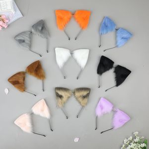E0050 Bandeau à oreilles d'animaux moelleuses faites à la main - Accessoire pour cheveux réaliste avec oreilles de chat et de renard - Product Image 6