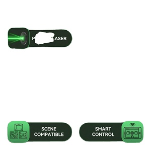 Système interactif laser pour jeu d'évasion en salle avec émetteur de lumière verte et récepteur Y+ – Kit complet - Product Image 1