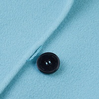 Manteau à capuche en pure laine pour femme, double face, à bouton unique, décontracté, pour l'hiver, fabrication de marque privée de luxe