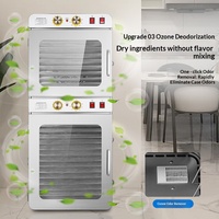 25-bakjes commerciële voedseldroger elektrisch 1700W roestvrij staal digitale timer hetelucht CE fabrieksdirect groothandel