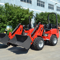 Pengiriman Gratis Mini Skid Steer Loader Murah Diesel EPA/EURO 5 Mini Steer Loader Gaya Penggerak Crawler Mini Wheel Loader
