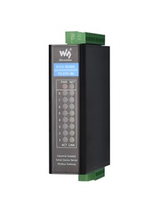 Waveshare 8-Ch RS485 ไปยัง RJ45 อีเธอร์เน็ตเซิร์ฟเวอร์แบบอนุกรม 8 ช่อง RS485 การทำงานแบบอิสระ ฟังก์ชั่น PoE เป็นอุปกรณ์เสริม ติดตั้งบนราง K775 - Product Image 4