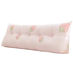 Vente chaude Premium Personnalisé Tatami Mignon Carton Décoration Lit Dormir Cou Corps Chevet Triangle Coussin