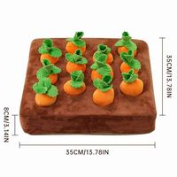 Jouet en peluche personnalisé en forme de carotte, jouet sensoriel interactif éducatif pour enfants et animaux de compagnie, avec fonction de tirer la carotte pour la rééducation