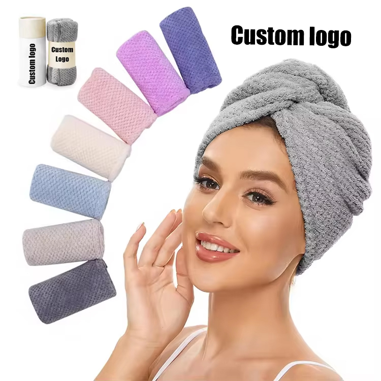 Super Absorbent Hair Towels Custom Embroidered