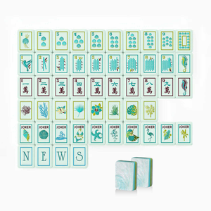 Factory Wholesale 3 Layer 160 Acrylic Engraved <b>Set</b> Luxury American <b>Mahjong</b> Tiles - Product Image 3