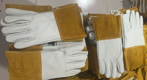 Guanti da Saldatura in Pelle da 12 Pollici con Logo Personalizzato, Guanti da Saldatore in Pelle Bovina per Uomini e Donne - Product Image 4