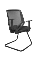 Chaise de bureau moderne pour le télétravail ; Chaise d'ordinateur ergonomique avec dossier en maille minimaliste et design empilable