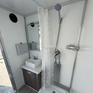 Meilleure vente 2025 : Toilettes mobiles de luxe à 2 cabines, salle de bain extérieure, remorque de toilettes portables - Product Image 2
