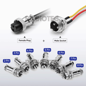 Cáp Bàn Phím GX12 Hàng Không Kết Nối 4 Chân Nữ Dây Đơn Kết Thúc - Product Image 2