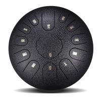 6-14 Inch Tongue Hard Case for Free B Risk and Energetic Sound Rav Pan F Romanian Hijaz Steel Hand Pan Drum for Advanced Players
