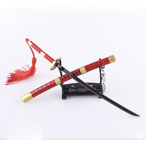 Célèbre Katana Mini Épée <span class=keywords><strong>Zoro</strong></span> Troisième Génération Kitetsumetal Katana Porte-clés Épée 22CM De Chine Fabricant - Product Image 4