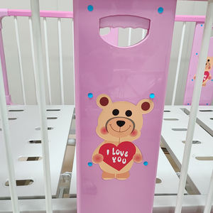 ISO certificato rosa metallo acciaio per bambini letto di cura del paziente con 3 anni di garanzia materiale ABS per ospedali - Product Image 5