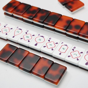 Juego de Fichas de Mahjong de Acrílico con Diseño de Caparazón de Tortuga Americana Oriental, Obra de Arte Clásica Original, Regalo, Venta al por Mayor, En Stock, Envío Rápido - Product Image 1