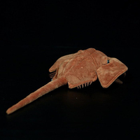 Peluche de Cangrejo Caballero Personalizado, Juguete de Peluche Suave, Muñeco Marino para Acuario, Museo, Souvenir, Regalo, Proveedor, Fábrica, OEM, ODM
