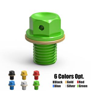 NiceCNC magnético del motor de drenaje de aceite de tornillo para <span class=keywords><strong>Kawasaki</strong></span> Z250 NINJA300 2013-2017 <span class=keywords><strong>NINJA</strong></span> <span class=keywords><strong>400</strong></span> 2014-2023 ZZR400 1990-2007 - Product Image 6