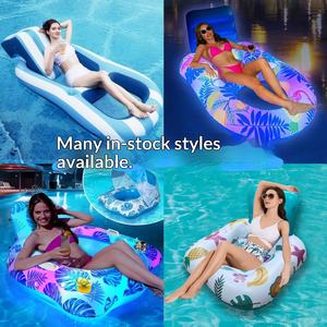 Piscina Inflable para Tomar el Sol con Sombrilla, <span class=keywords><strong>Cama</strong></span> Flotante <span class=keywords><strong>Doble</strong></span>, Piscina para Mascotas, Kayak, Objetivo para Lanzar al Agua - Product Image 2