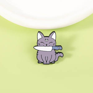 Alfileres metálicos de animales de dibujos animados personalizados de fábrica de China, alfileres de solapa de gato <span class=keywords><strong>Husky</strong></span> de nutria de moda <span class=keywords><strong>para</strong></span> abrigo, sombrero, bolso, Decoración, regalo, alfileres de Boutique - Product Image 5