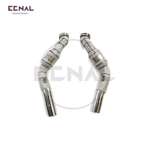 Para Maserati Levante <span class=keywords><strong>SQ4</strong></span> 3,8 T T304 Acero inoxidable escudo térmico bajante producto Ecnal - Product Image 3