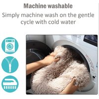 Coussin de voyage anti-anxiété pour chat, 50 cm, moderne, en fausse fourrure solide, rembourrage en coton, non amovible, toutes saisons