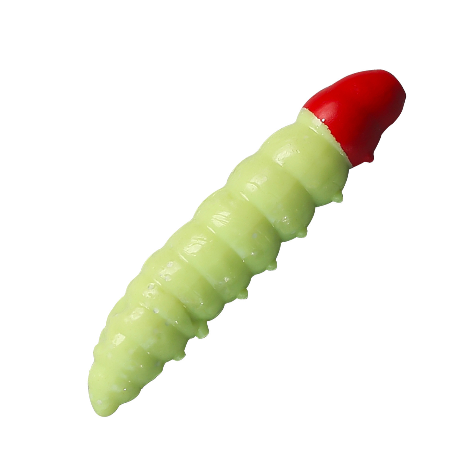 Verde hierba con cabeza roja