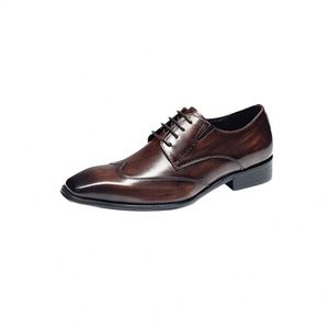 Zapatos Derby de Alta Gama para Hombre, Impermeables, Transpirables, Antideslizantes, con Punta Cuadrada, Parte Superior de Cuero Vacuno, Cierre con Cordones, Estilo Oxford - Product Image 4
