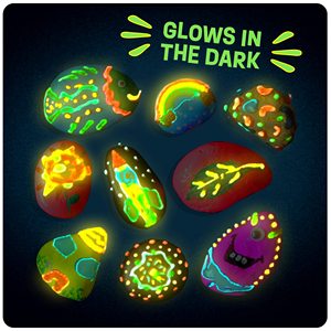 Kit per Dipingere Rocce per Bambini, Vernice Fluorescente, <span class=keywords><strong>Arte</strong></span> e Artigianato, Regalo Creativo per Ragazzi e Ragazze dai 4 ai 12 Anni, Kit per Attività Artigianali - Product Image 5