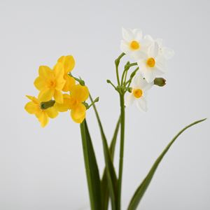 <span class=keywords><strong>Fleur</strong></span> artificielle en soie, 4 têtes <span class=keywords><strong>de</strong></span> narcisse, 43 cm <span class=keywords><strong>de</strong></span> long, vente en gros pour centre <span class=keywords><strong>de</strong></span> table <span class=keywords><strong>de</strong></span> luxe, décoration intérieure, événements <span class=keywords><strong>de</strong></span> mariage - Product Image 3