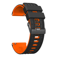 Tali Jam Tangan Pengganti Nyaman Modis Silikon 22Mm untuk Garmin Forerunner 745 Desain Loop Olahraga dengan Gesper Pin 8 Warna