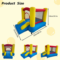 Mini château gonflable résidentiel, château gonflable commercial pour enfants avec souffleur