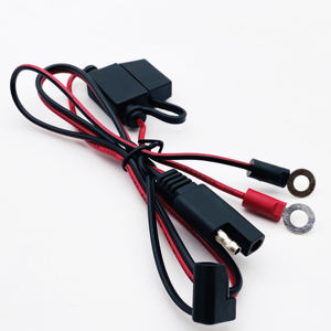 Câble d'alimentation de faisceau de câbles de charge de batterie haute tension d'usine avec porte-fusible et pince crocodile pour <span class=keywords><strong>voiture</strong></span> électrique - Product Image 1